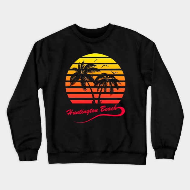 Huntington Beach Crewneck Sweatshirt by Nerd_art